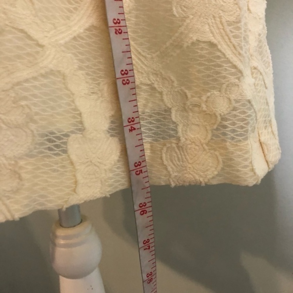 NWT EVERLY Ivory Cream Sleeveless Lace Midi Dress - Picture 6 of 6